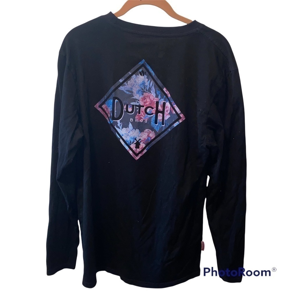 DUTCH Bros long sleeve t shirt ladies black small - Picture 3 of 4